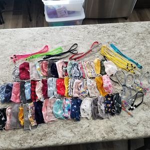 Girls Masks and Mask Lanyards - One Size